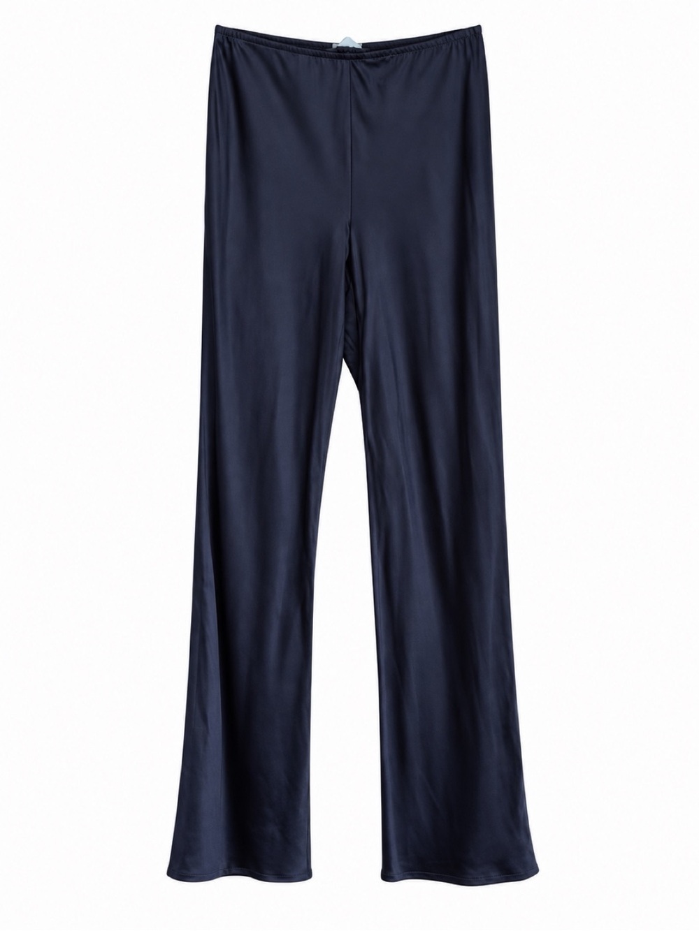 NWT Hill House Home Beverly Pant Navy Satin Bias Cut Pants